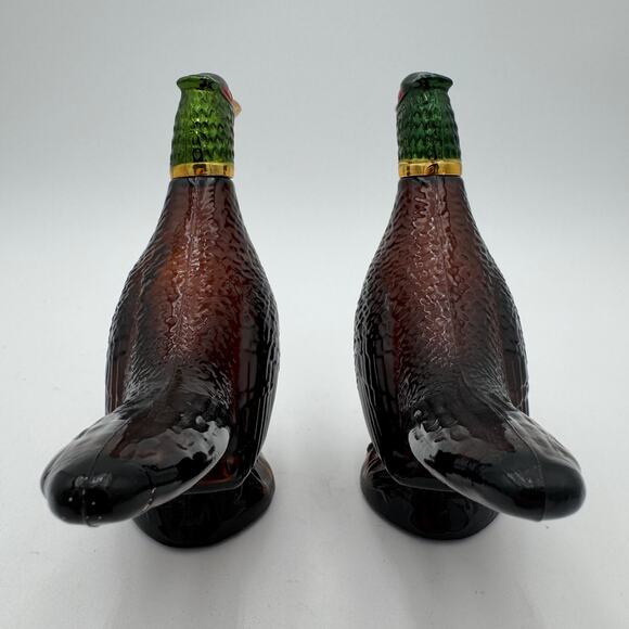 Set of 2 Vintage Avon Pheasant Aftershave Glass Bottles - Picture 4 of 8